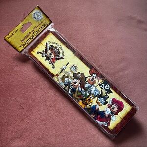 NEW Disney PotC Pirates of the Caribbean Adventure Pencil Case Tin Mickey Goofy